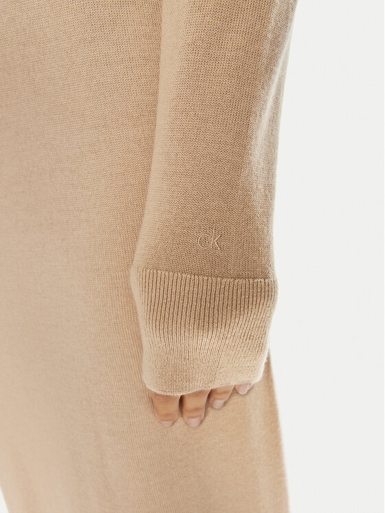 Calvin Klein Calvin Klein Трикотажна сукня K20K207485 Бежевий Regular Fit