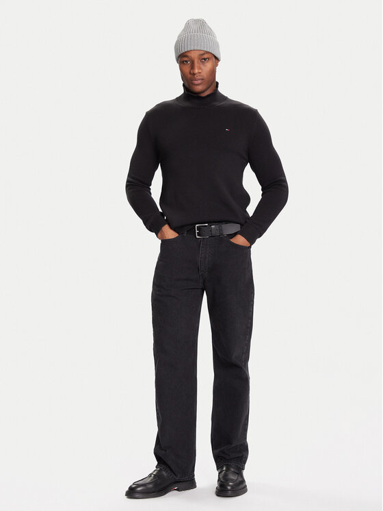 Tommy Jeans Tommy Jeans Поло DM0DM22096 Черен Regular Fit