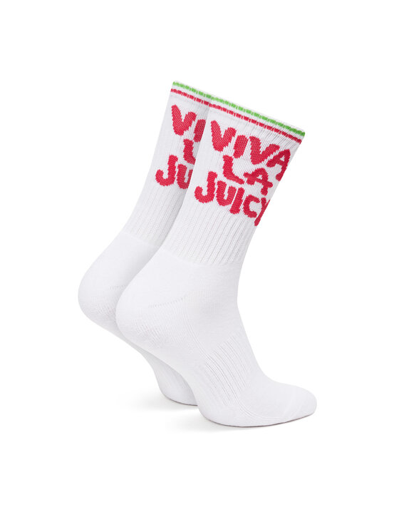 Juicy Couture Juicy Couture Dlouhé ponožky Viva JCAXS125718 Bílá