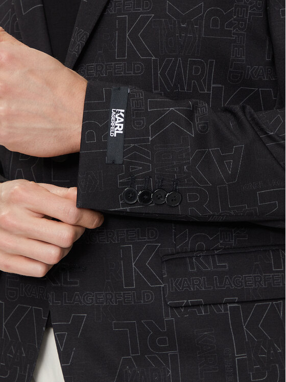 KARL LAGERFELD KARL LAGERFELD Sakko 155205 541007 Schwarz Slim Fit