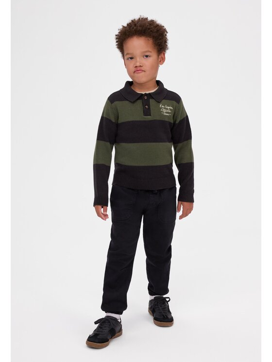 minoti minoti Spodnie materiałowe 33PANT202 Czarny Regular Fit