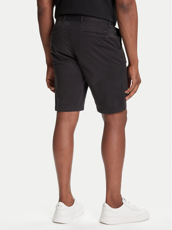 BOSS BOSS Bavlnené šortky 50536723 Čierna Slim Fit