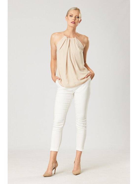 QUIOSQUE QUIOSQUE Blúzka 16-X-202 Béžová Regular Fit