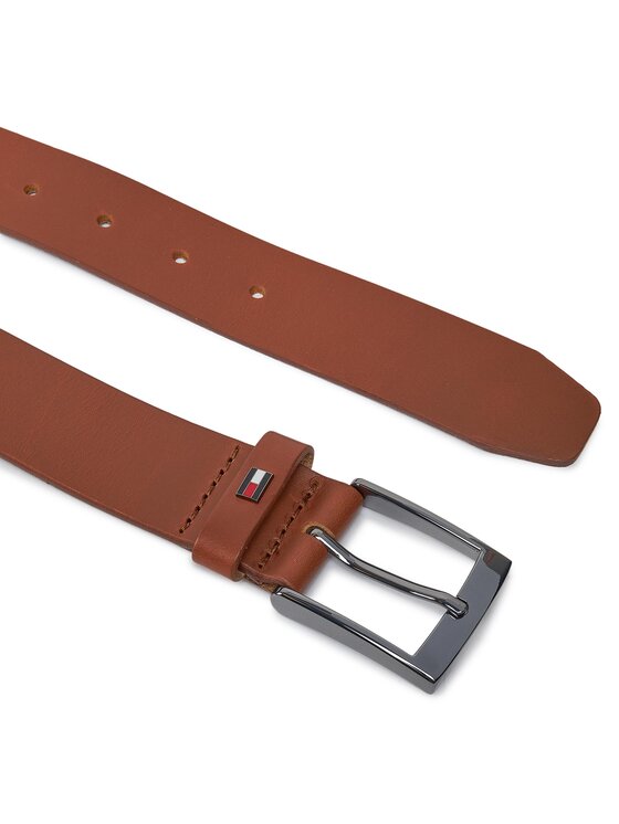 Tommy Hilfiger Tommy Hilfiger Pasek Adan Leather 3.5 AM0AM12052 Brązowy