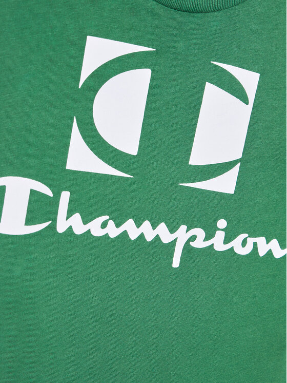 Champion Champion T-Shirt 306326 Zielony Regular Fit