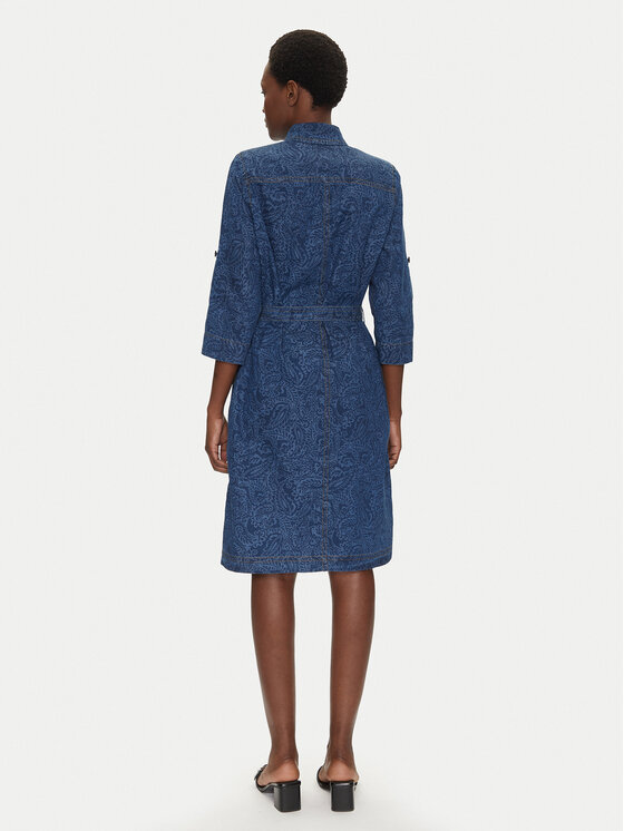 Olsen Olsen Sukienka jeansowa 13002015 Granatowy Regular Fit
