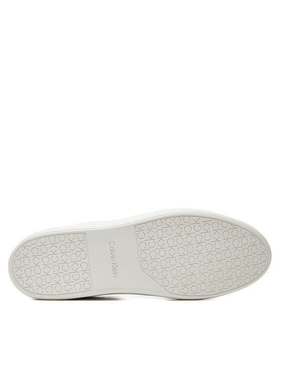 Calvin Klein Calvin Klein Snīkeri Low Top Lace Up Lth Mix HM0HM00851 Balts