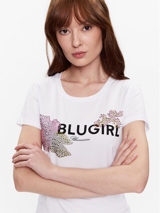 Blugirl Blumarine Blugirl Blumarine T-Shirt RA3157-J5003 Λευκό Regular Fit
