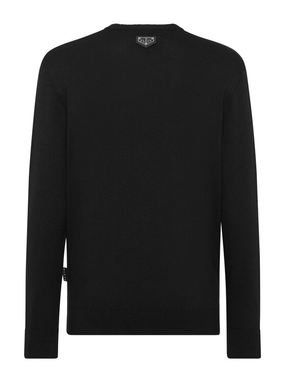 PHILIPP PLEIN PHILIPP PLEIN Longsleeve 22873 Czarny Regular Fit