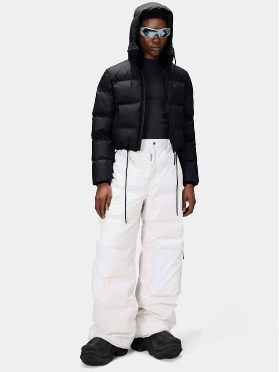 Rains Rains Télikabát 15150 Fekete Regular Fit