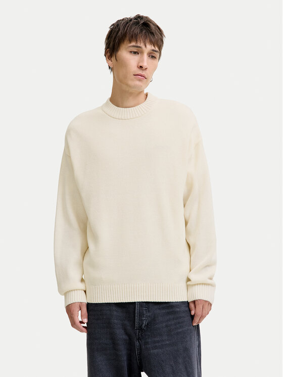 Jack & Jones Jack & Jones Sveter Urban 12278942 Écru Relaxed Fit
