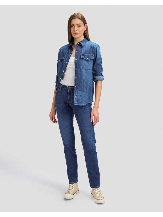 Lee Lee Jeans 112363792 Blu Straight Leg