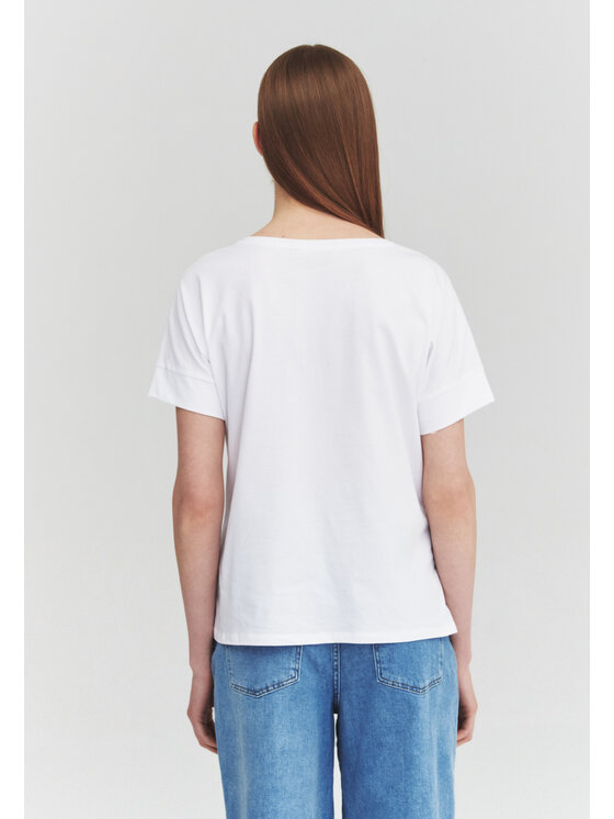 TATUUM TATUUM T-Shirt MONKI Bílá Classic Fit