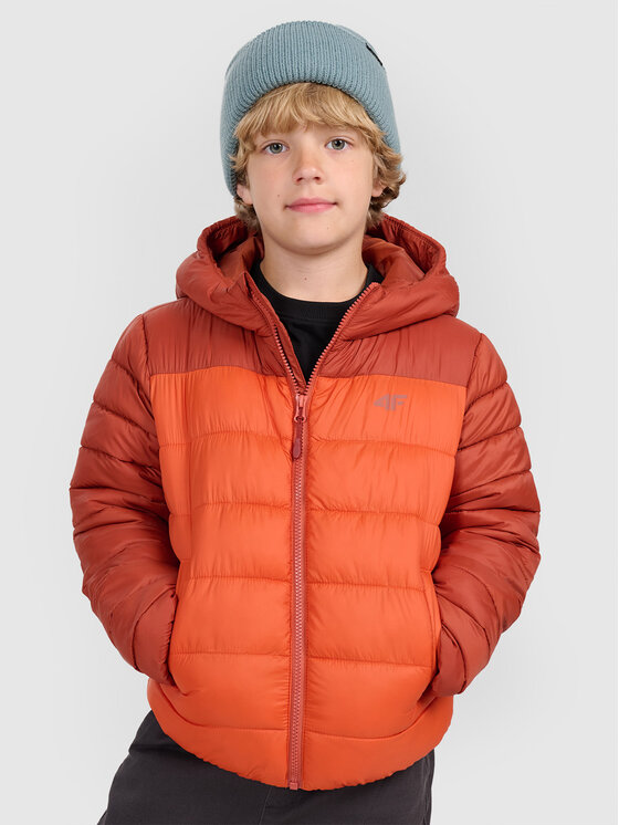 4F 4F Kurtka puchowa 4FJRAW25TDJAM0770-81S Brązowy Regular Fit