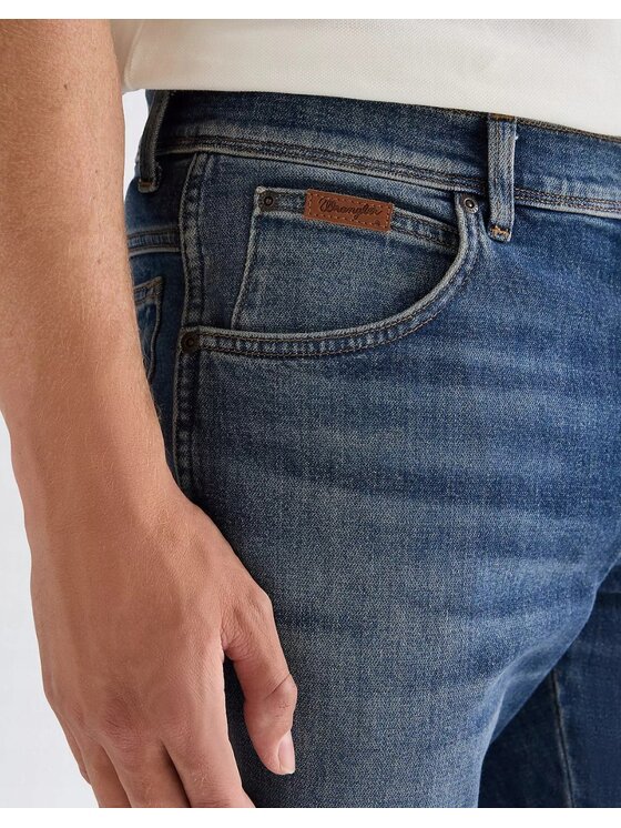 Wrangler Wrangler Jeansy Texas Slim Niebieski Slim Fit