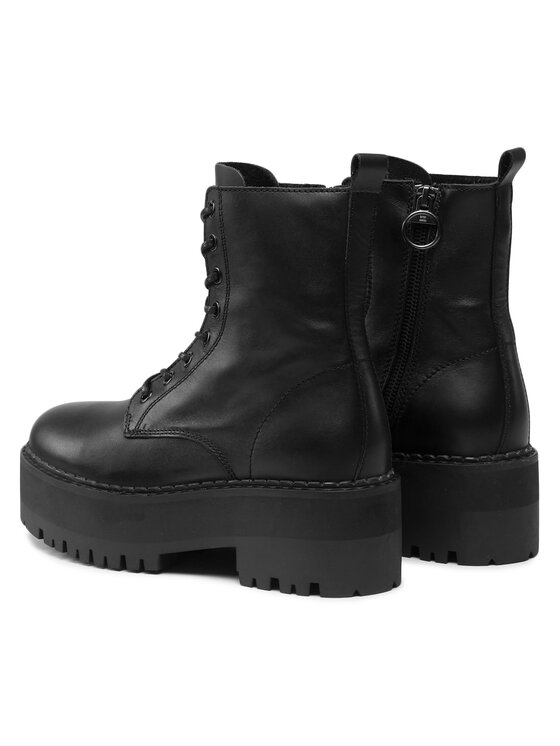 Tommy Jeans Tommy Jeans Botine Tjw Boot Zip Up EN0EN02305 Negru