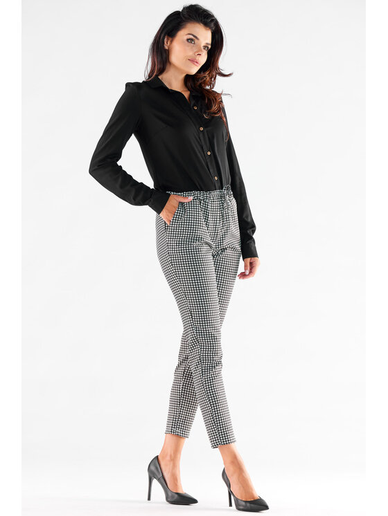 Awama Awama Spodnie damskie A532 Kolorowy Basic Fit