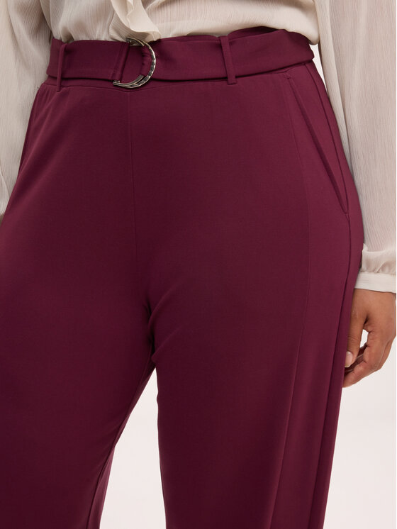 Fiorella Rubino Fiorella Rubino Pantaloni di tessuto P861L002455N036 Bordeaux Regular Fit