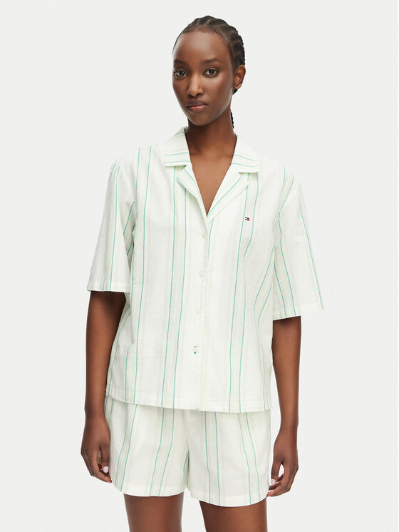 Tommy Hilfiger Tommy Hilfiger Pidžama UW0UW06329 Gaiši zaļa Regular Fit