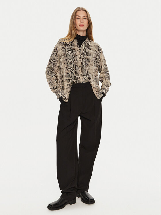 Sisley Sisley Πουκάμισο 5YBMLQ07F Μπεζ Regular Fit