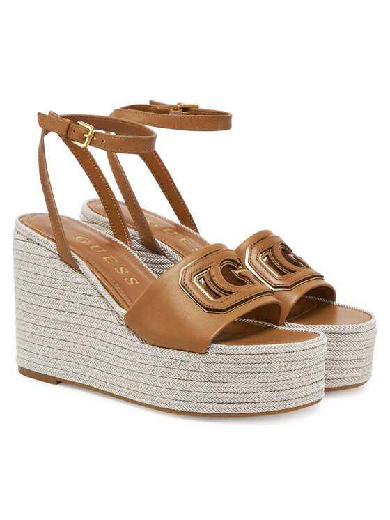 Guess Guess Espadrile FLJTAN LEA04 Rjava