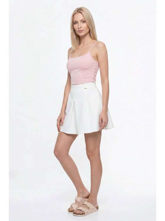 FIGL FIGL Φούστα mini M1342 Κρεμ A-Line Fit