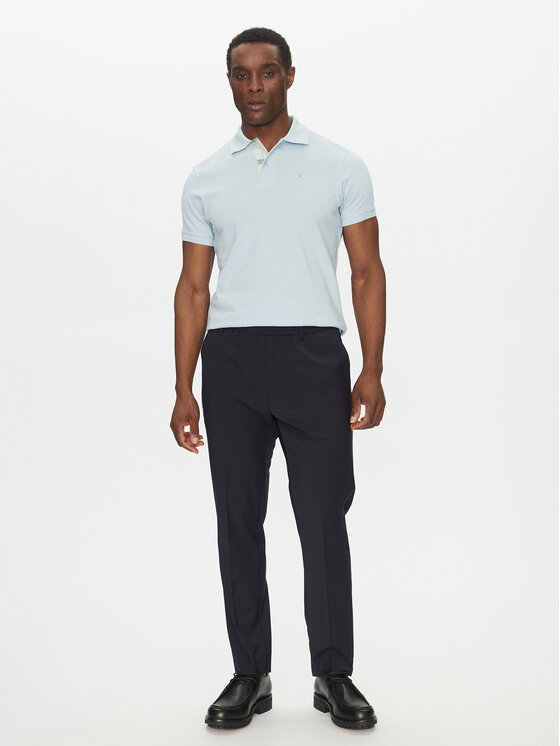 Barbour Barbour Polokošile Tartan MML0012BU44 Světle modrá Regular Fit