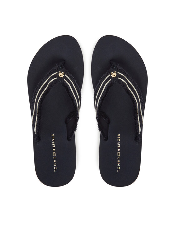 Tommy Hilfiger Tommy Hilfiger Žabky TH Webbing Beach Sandal FW0FW08739 Tmavomodrá