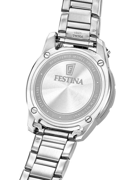 Festina Festina Zegarek F20743-1 Srebrny