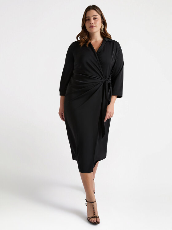 Fiorella Rubino Fiorella Rubino Sukienka wieczorowa 7041T001686N033 Czarny Slim Fit