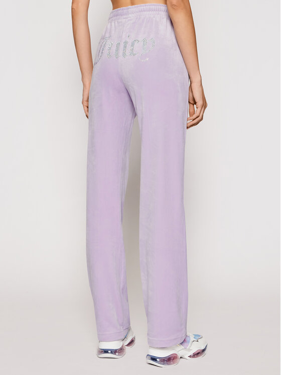 Juicy Couture Juicy Couture Spodnie dresowe Tina JCAPW045 Fioletowy Regular Fit