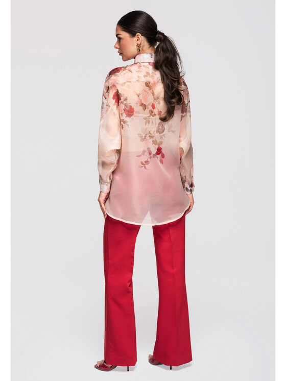 Ombre Ombre Košile OW-SH-E0028 Béžová Oversize