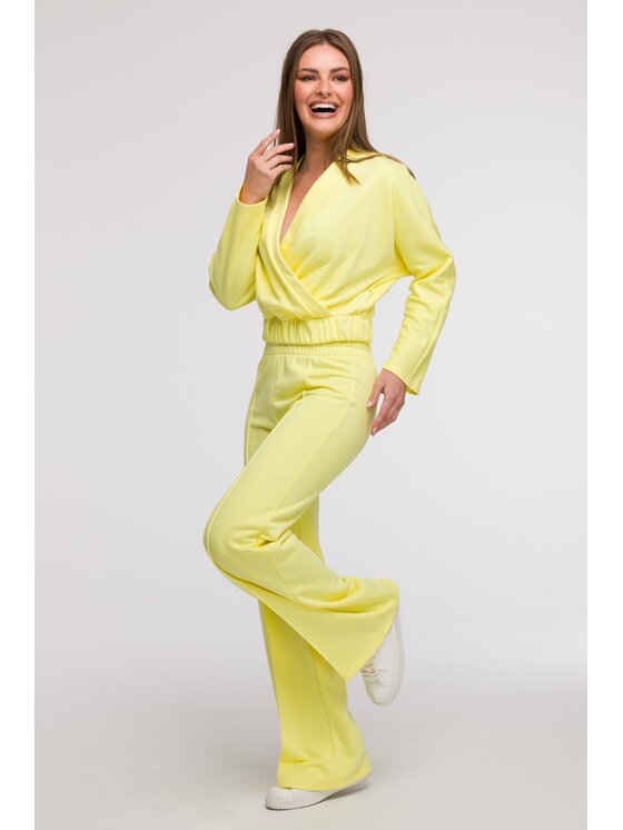 BeWear BeWear Spodnie dresowe B296 Żółty Comfortable Fit