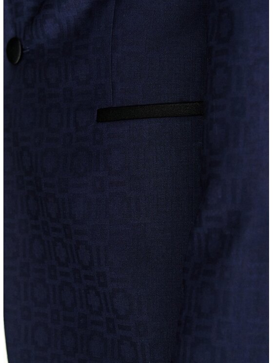 Pako Lorente Pako Lorente Marynarka P26SP-3S-003 Granatowy Slim Fit