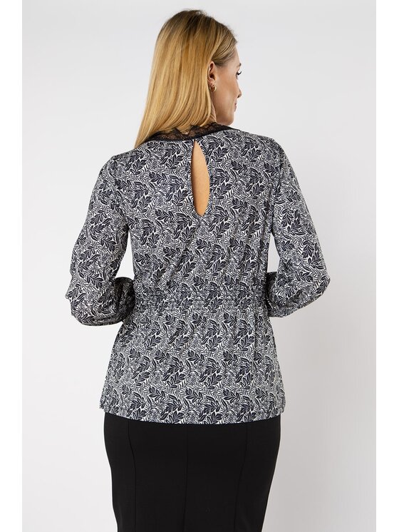 QUIOSQUE QUIOSQUE Halenka SOPHISTICATED BLOUSE Černá Regular Fit