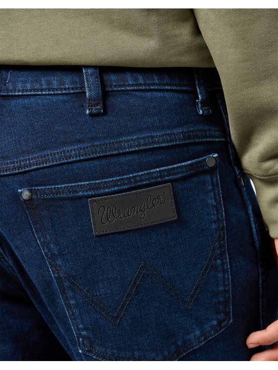 Wrangler Wrangler Jeansy River Niebieski Slim Leg