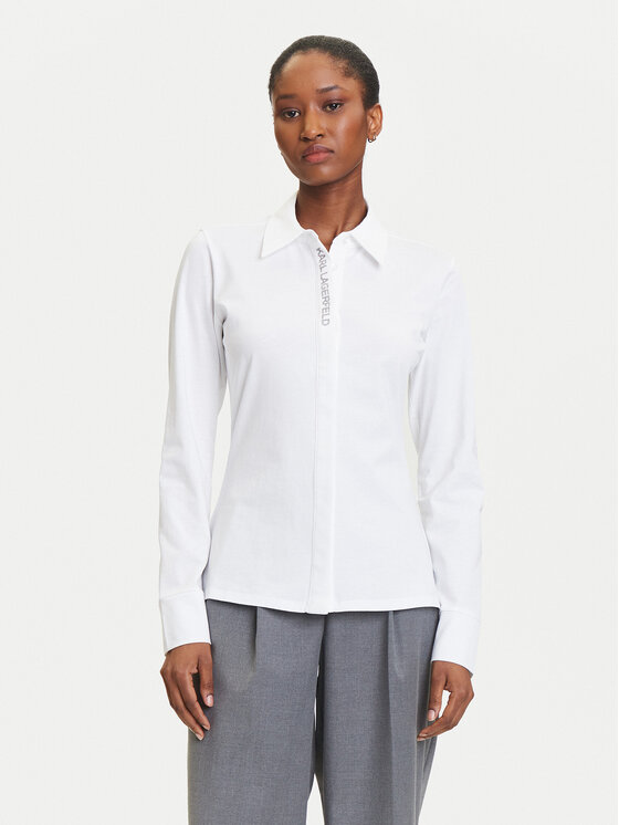 KARL LAGERFELD KARL LAGERFELD Cămașă A3W17103 Alb Slim Fit