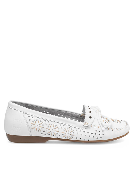 Rieker Rieker Mocassini L6396-80 Bianco