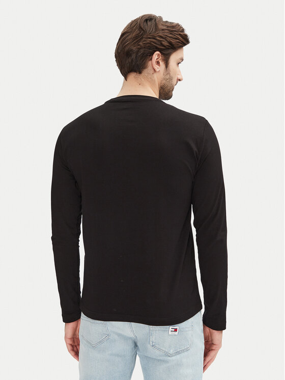 EA7 Emporio Armani EA7 Emporio Armani S dlouhým rukávem 7M000227 AF10373 UC001 Černá Slim Fit