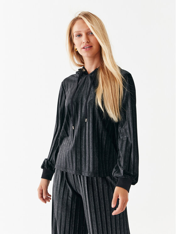 Liu Jo Sport Liu Jo Sport Bluză TF3183 J4529 Negru Relaxed Fit