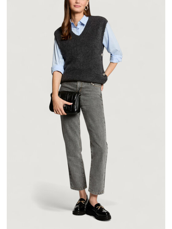 Morgan De Toi Morgan De Toi Maglione 242-MPLUIE Grigio Casual Fit