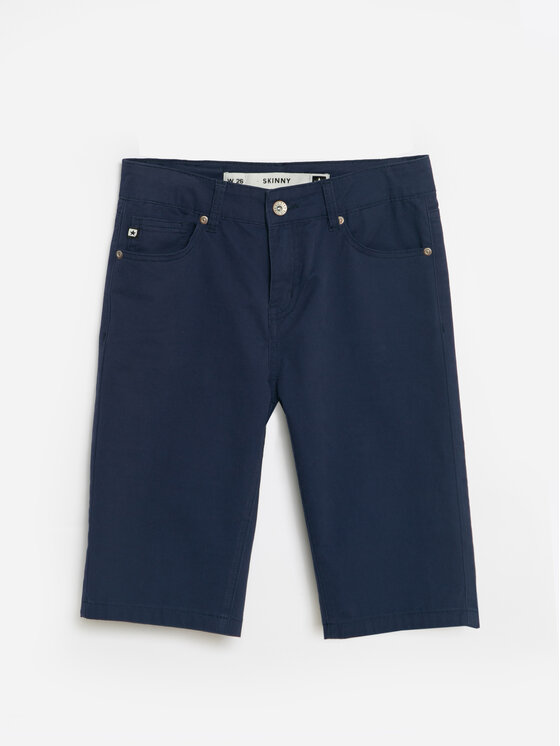 BIG STAR BIG STAR Szorty materiałowe SHIRA Granatowy Skinny Fit