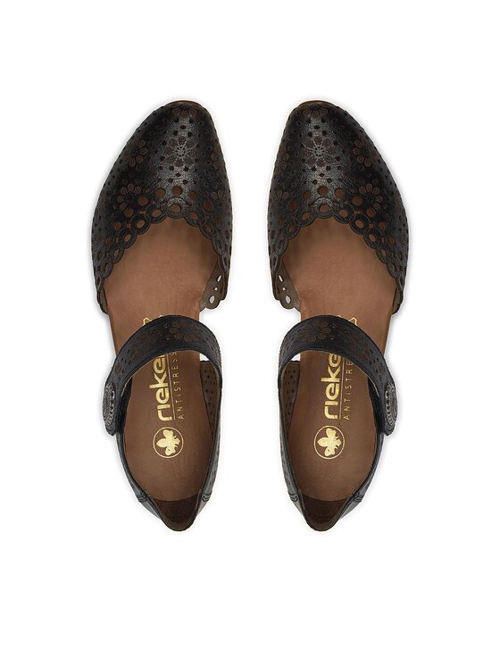 Rieker Rieker Обувки 43753-00 Черен