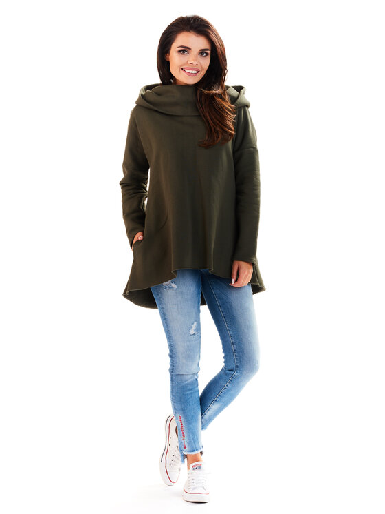 Awama Awama Mikina A200 Khaki Basic Fit