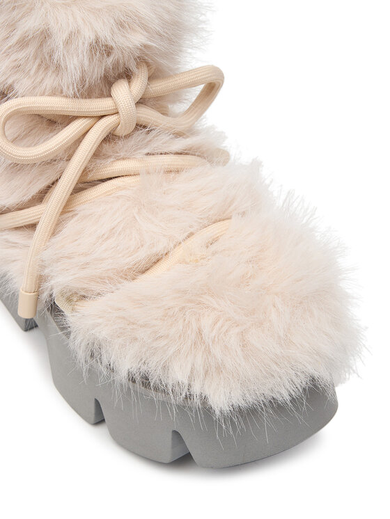 United Nude United Nude Lumesaapad Stomper Fur Boot 11048828120 Kreemjas