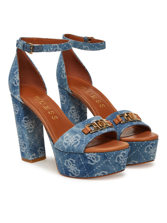 Guess Guess Sandały FLJSE2 FAL03 Niebieski
