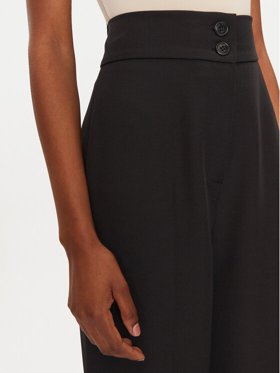 Maryley Maryley Штани з тканини 24IB680/43NE Чорний Regular Fit