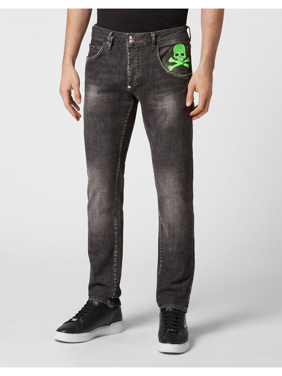 PHILIPP PLEIN PHILIPP PLEIN Jeansy 129 Szary Straight Leg
