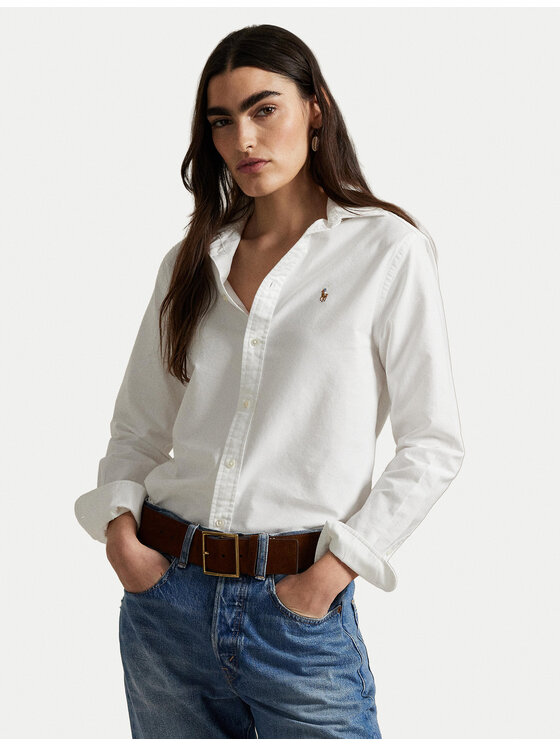 Polo Ralph Lauren Cămașă 211970736001 Alb Relaxed Fit