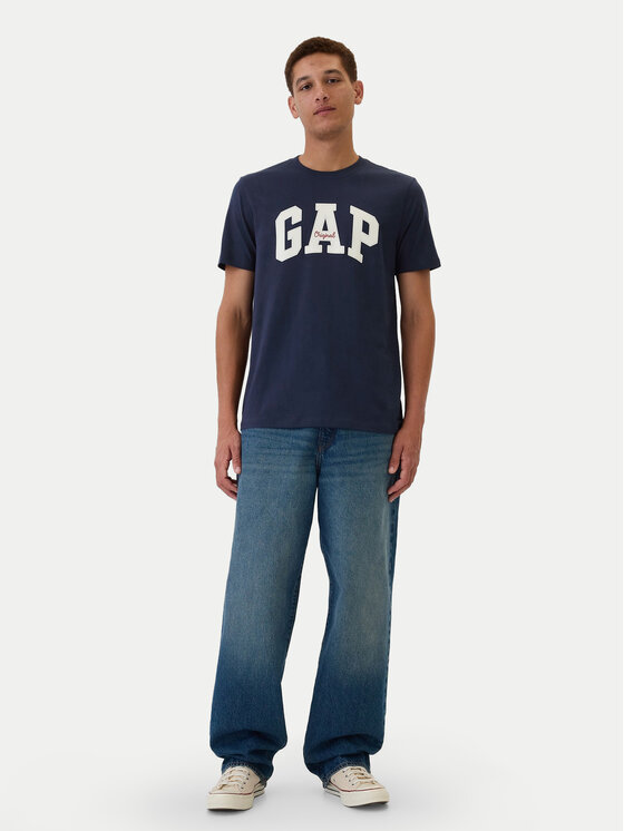 Gap Gap Tričko 542246-02 Tmavomodrá Regular Fit